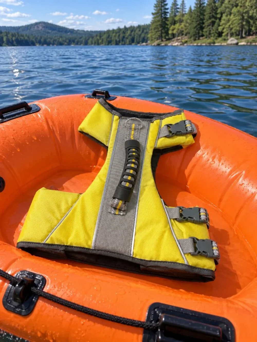NWT YOULY Beach Bum Dog Flotation Life Vest Yellow Medium 16–30 Lbs